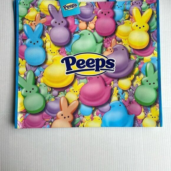 Peeps Multicolor Large Shopping Tote Bag - Picture 11 of 13